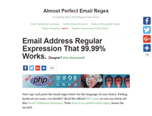 Tablet Screenshot of emailregex.com